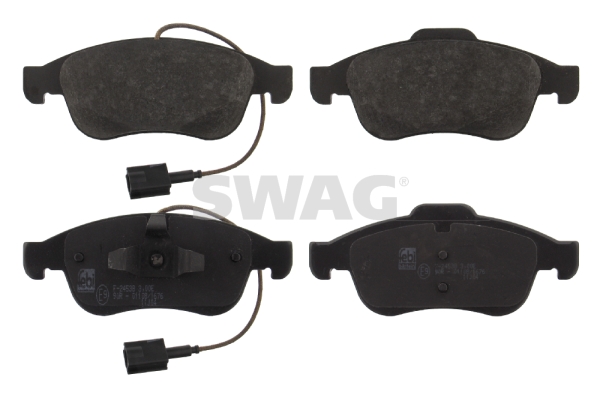 set placute frana,frana disc 74 91 6828 SWAG